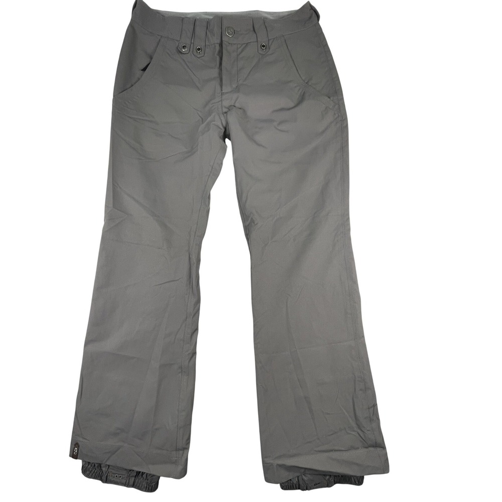 Bonfire Snow Pants Men M Silver Ellis Classic 10K Waterproof Winter Snowboard